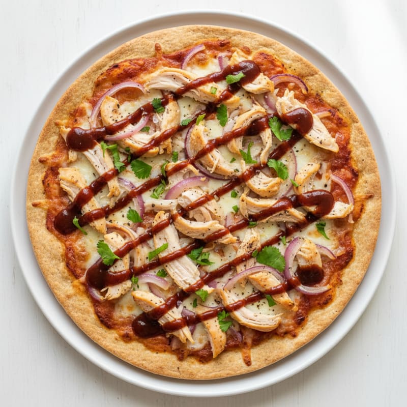 Crispy BBQ Chicken and Caramelized Onion Pizza
