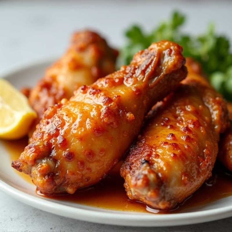 Crispy Baked Honey-Garlic Chicken Wings