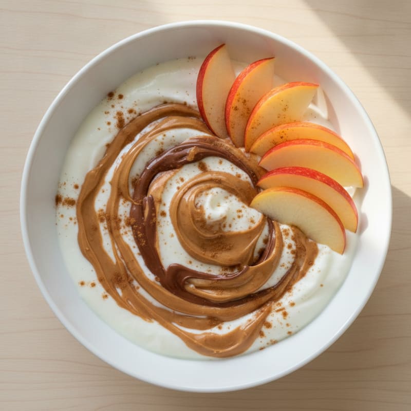 Peanut Butter Swirl Yogurt Bowl