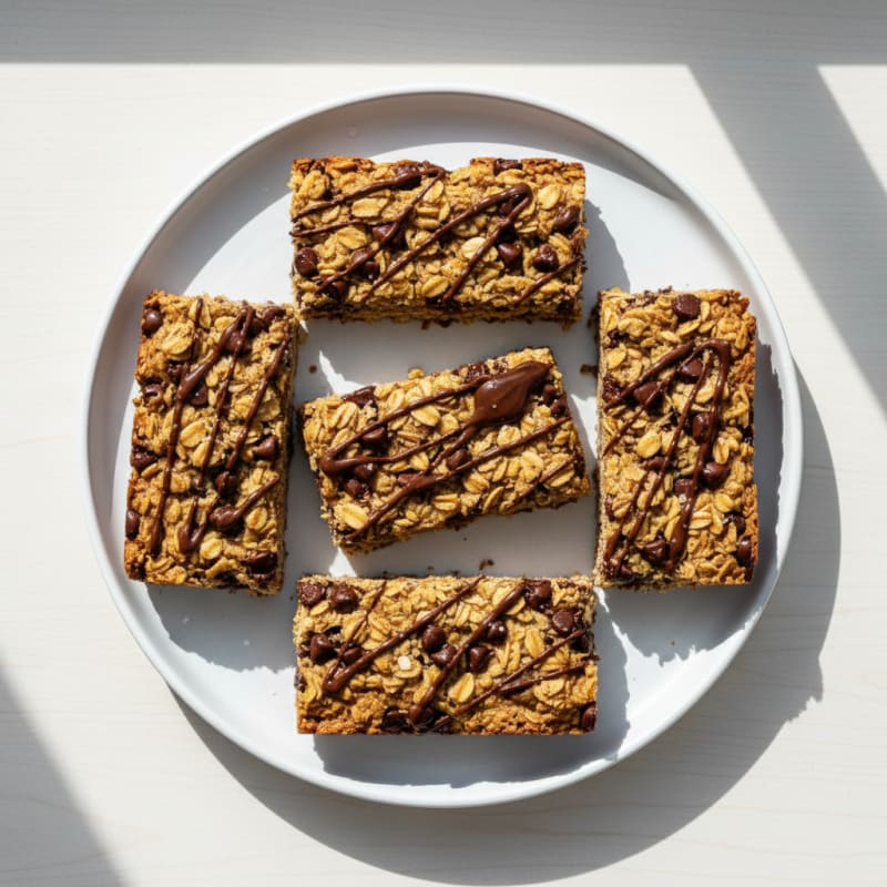 Chewy Dark Chocolate Protein Oat Bars