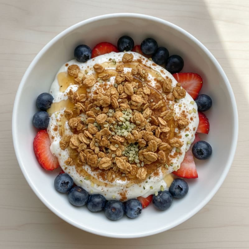 High-Protein Berry Granola Yogurt Parfait