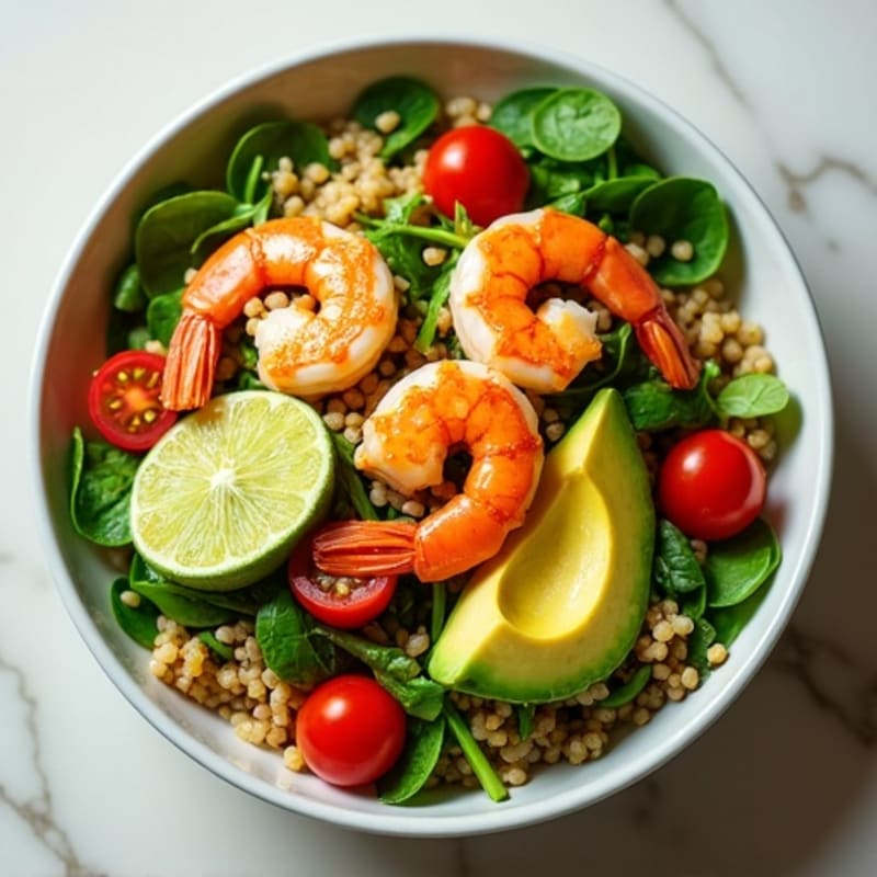 Citrus-Marinated Shrimp and Creamy Avocado Bowl