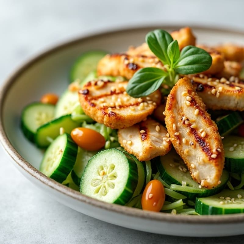 Crispy Asian-Style Cucumber Sesame Salad