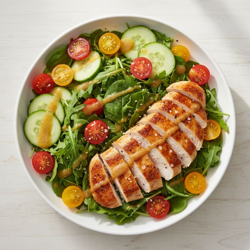 Garden Greens with Honey-Mustard Vinaigrette