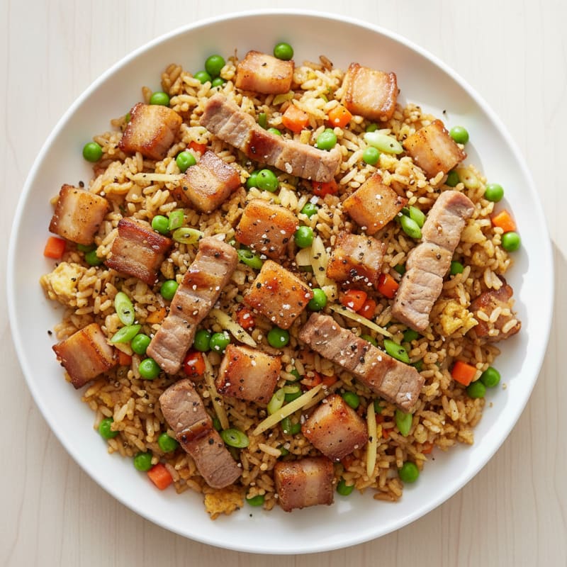 Crispy Pork Belly Fried Rice