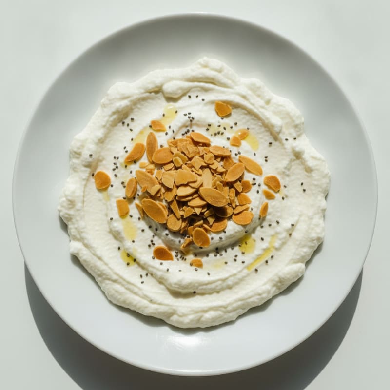 Silky Greek Yogurt Protein Pudding with Almonds