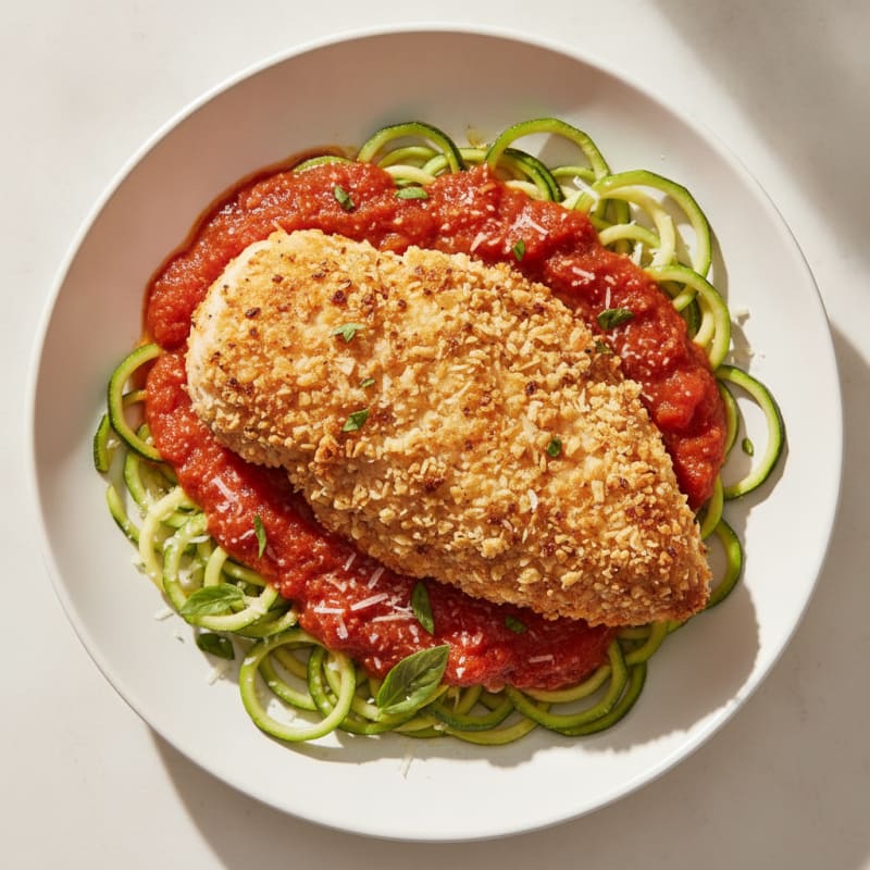 Parmesan-Crusted Chicken with Marinara