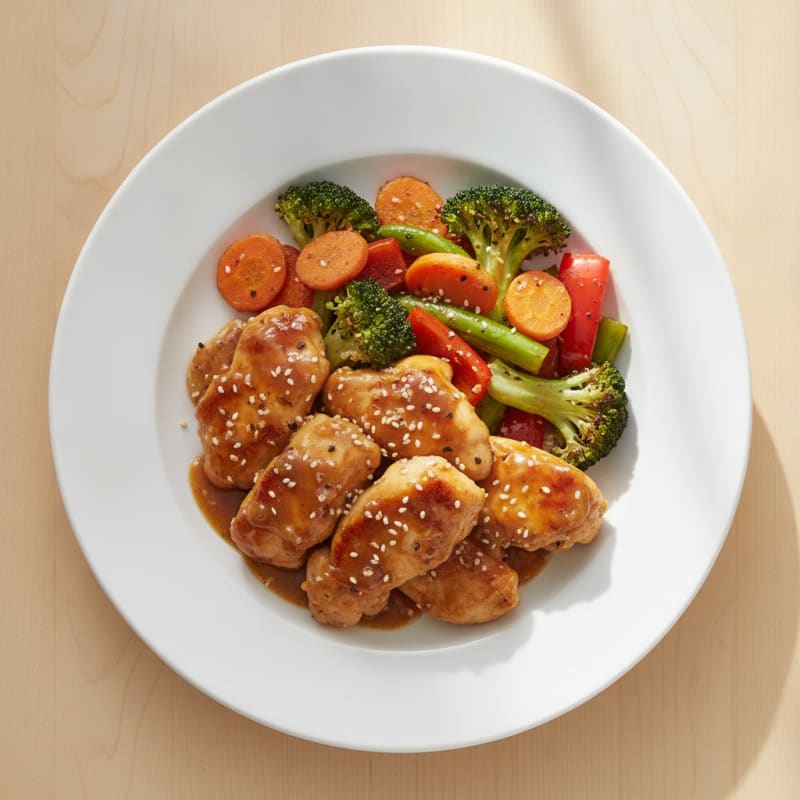 Teriyaki Chicken with Roasted Vegetables