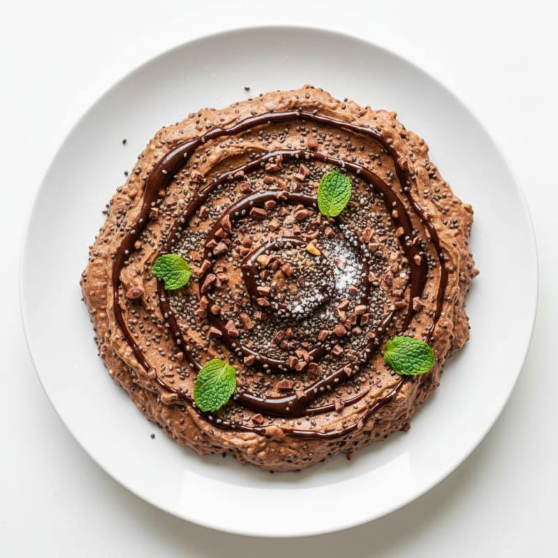 Chocolate Protein Mousse with Chia Seeds