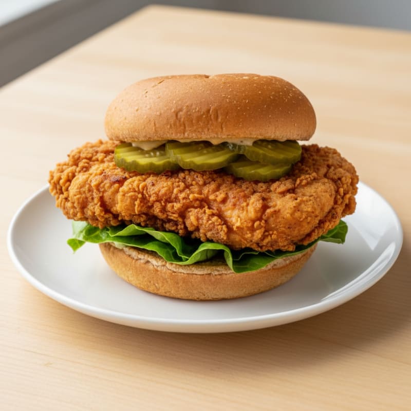 Buttermilk Fried Chicken Sandwich with Pickles