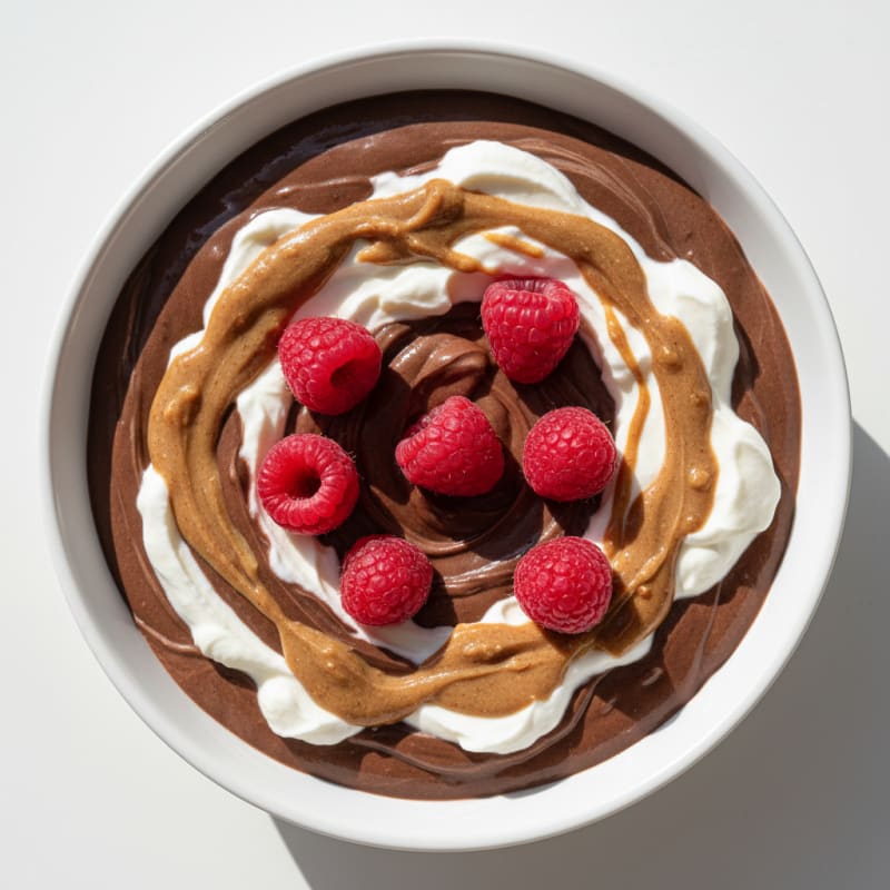 Silky Chocolate Protein Pudding with Greek Yogurt
