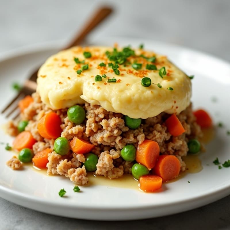 Herb-Seasoned Turkey Cauliflower Shepherd's Pie