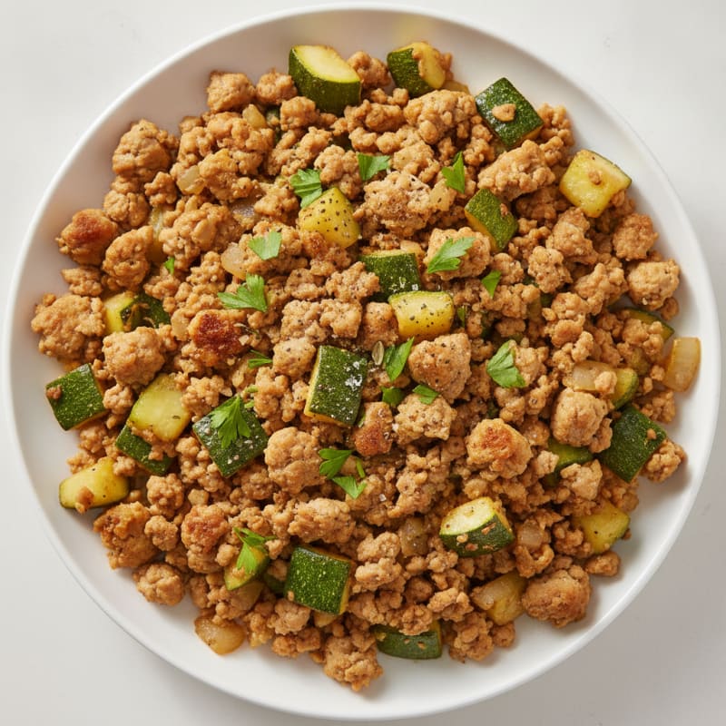Turkey and Zucchini Skillet with Herbs