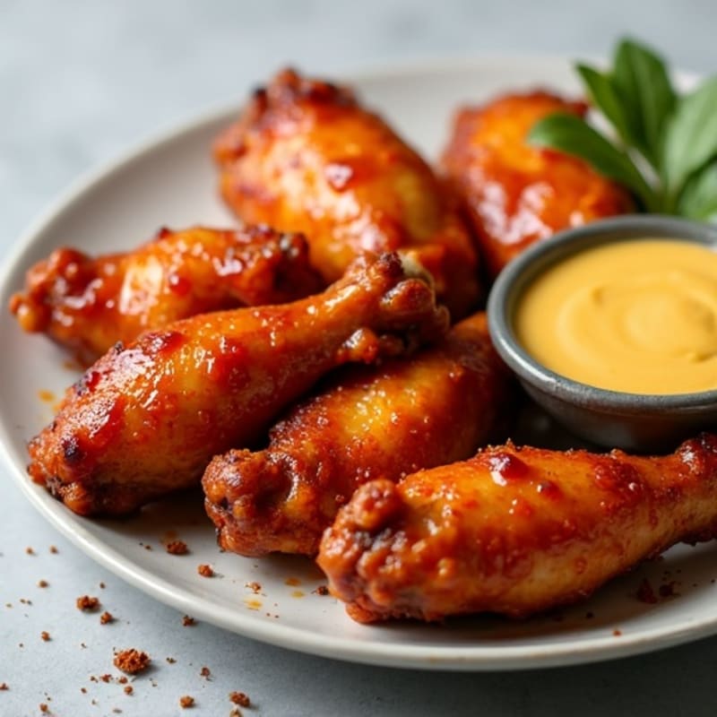 Crispy Baked Hot Honey Chicken Wings