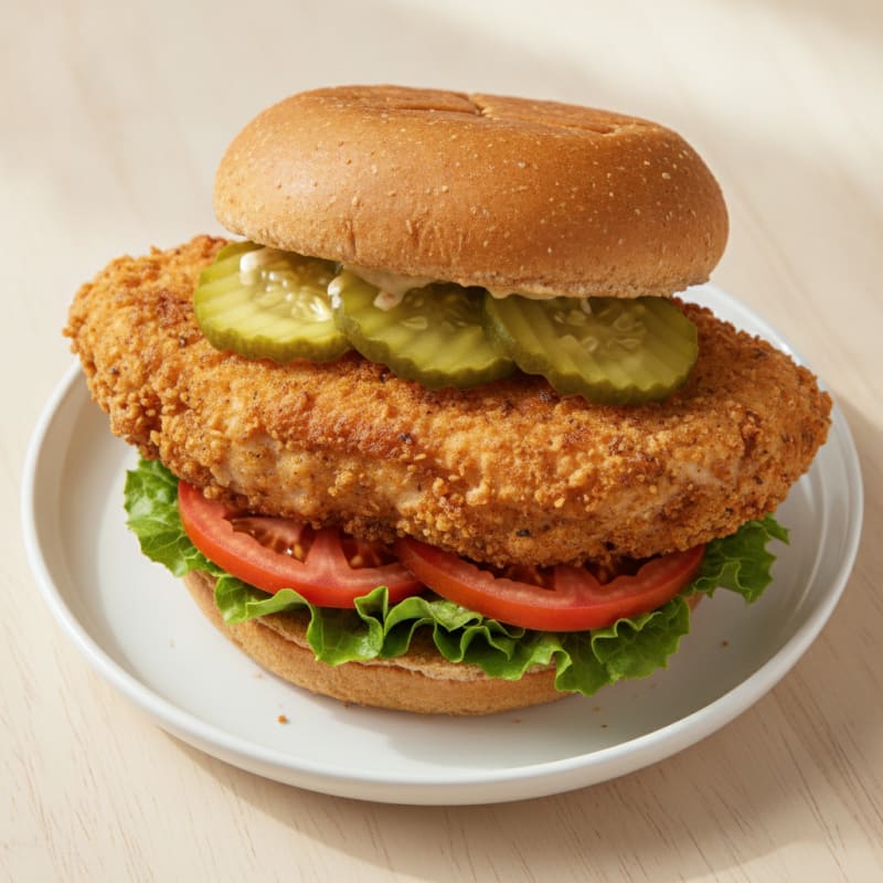 Buttermilk Fried Chicken Sandwich with Pickles