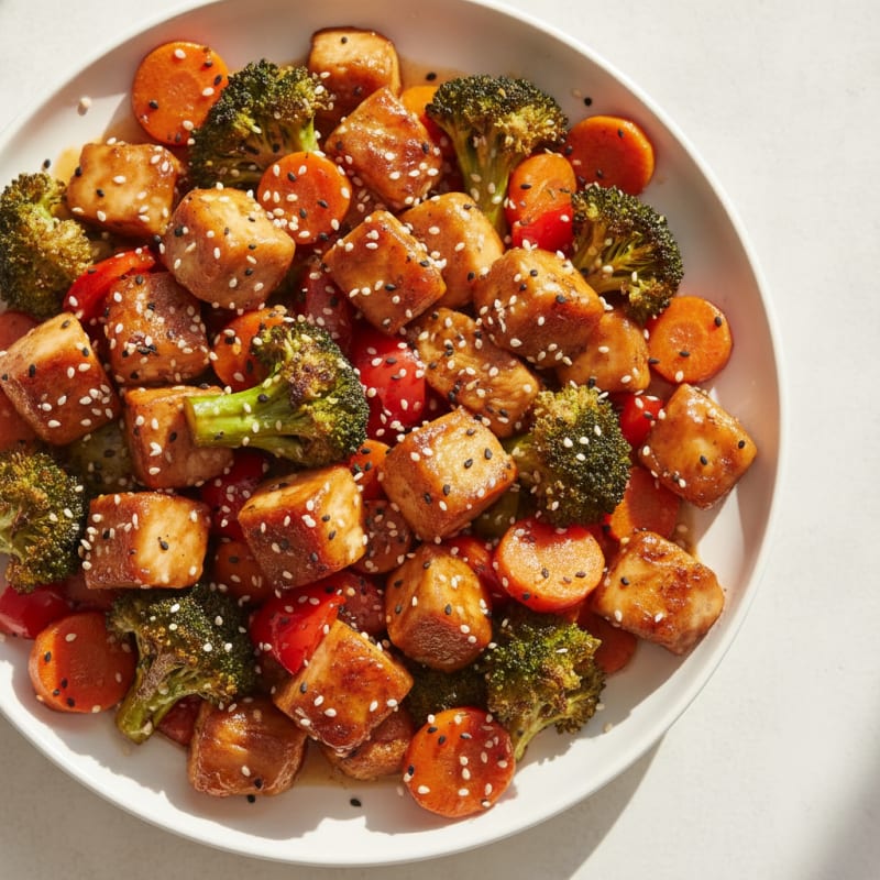 Teriyaki Chicken with Roasted Vegetables