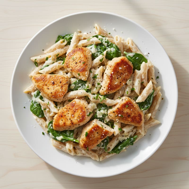 Garlic Parmesan Chicken Alfredo Pasta