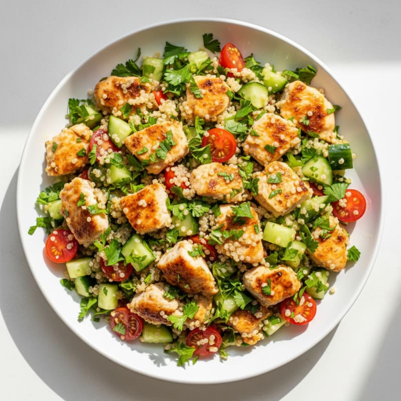 Lemon Herb Chicken and Quinoa Salad