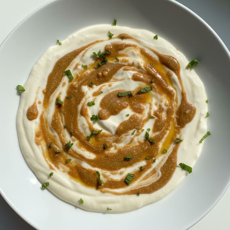 Silky Protein Pudding with Almond Butter Swirl