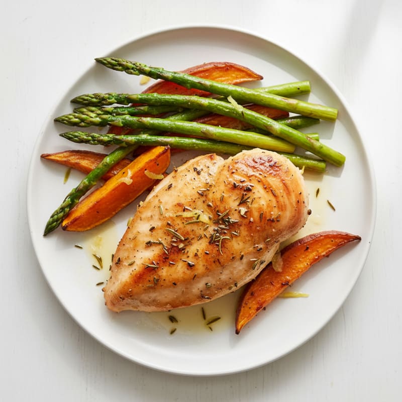 Crispy Roasted Chicken with Herbs