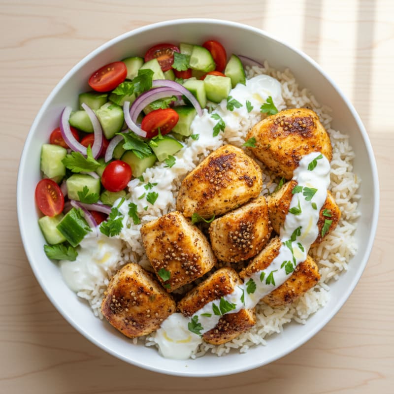 Chicken Shawarma Rice Bowl