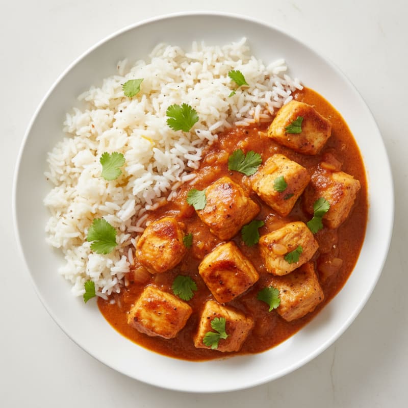 Creamy Spiced Chicken Masala with Basmati