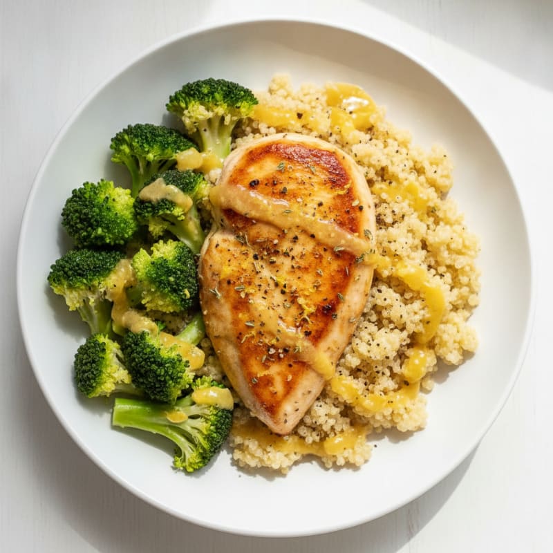 Lemon Herb Chicken and Quinoa Bowl