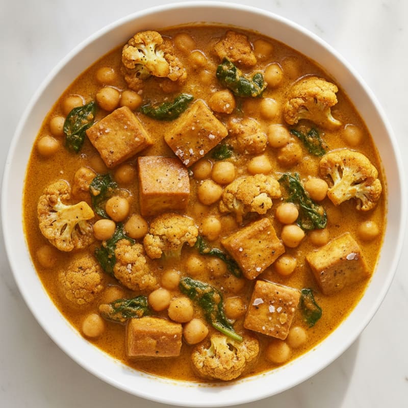 Roasted Vegetable and Chickpea Curry