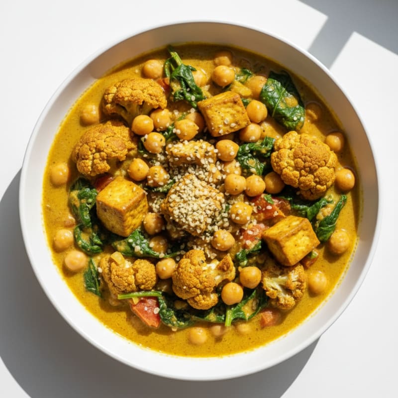 Roasted Vegetable and Chickpea Curry