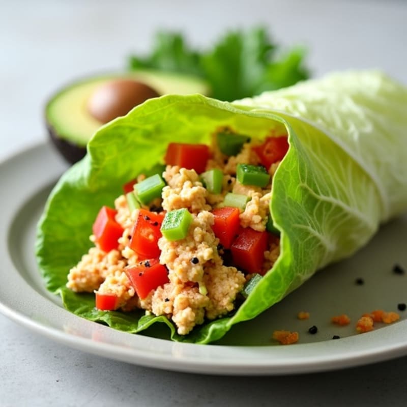 Spicy Sriracha Tuna Lettuce Wrap