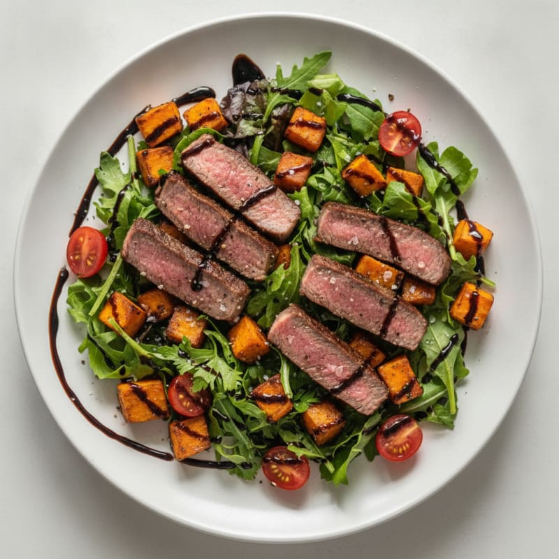 Grilled Steak and Sweet Potato Salad