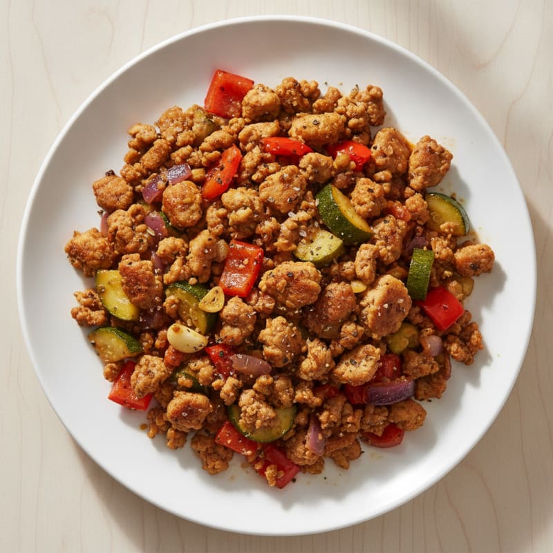 Savory Ground Turkey and Vegetable Skillet