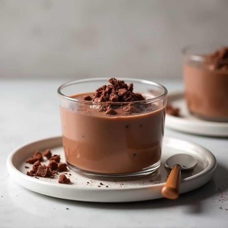 Silky Chocolate Protein Pudding with Greek Yogurt