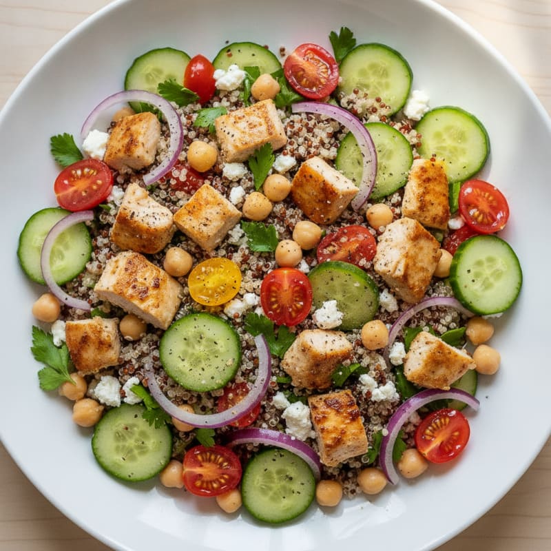Mediterranean Quinoa Salad with Chickpeas