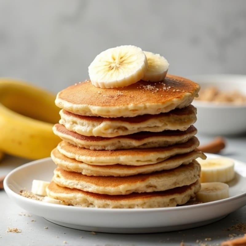 High-Protein Blender Banana Oat Pancakes