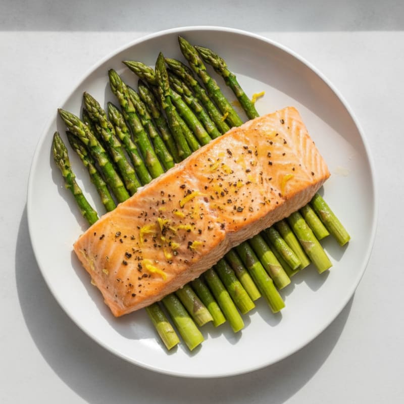 Lemon-Herb Baked Salmon with Asparagus