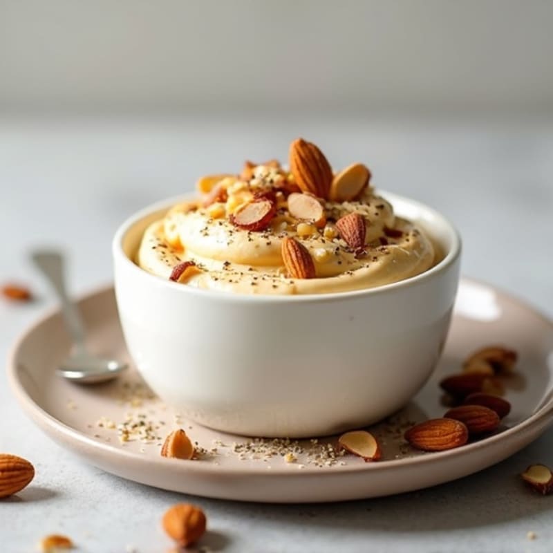 Silky Greek Yogurt Protein Mousse with Almond Butter