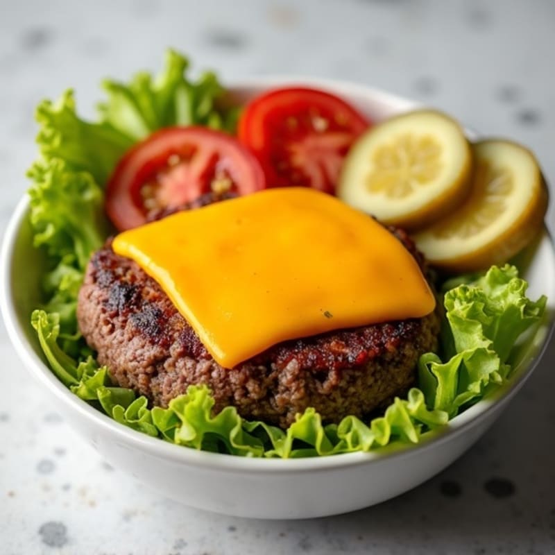 Healthy Protein-Packed Ground Beef Big Mac Style Bowl