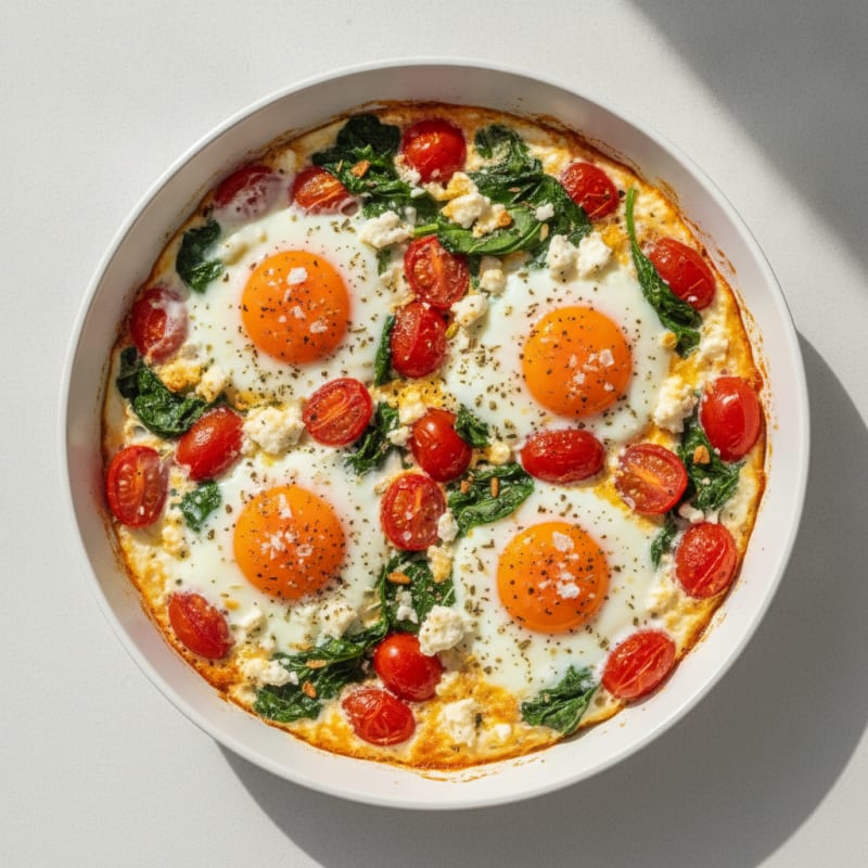Baked Eggs with Roasted Tomatoes