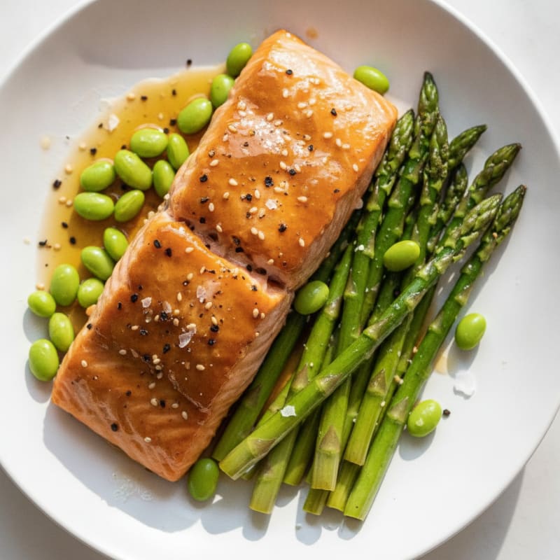 Sheet Pan Ginger-Lemon Salmon and Asparagus