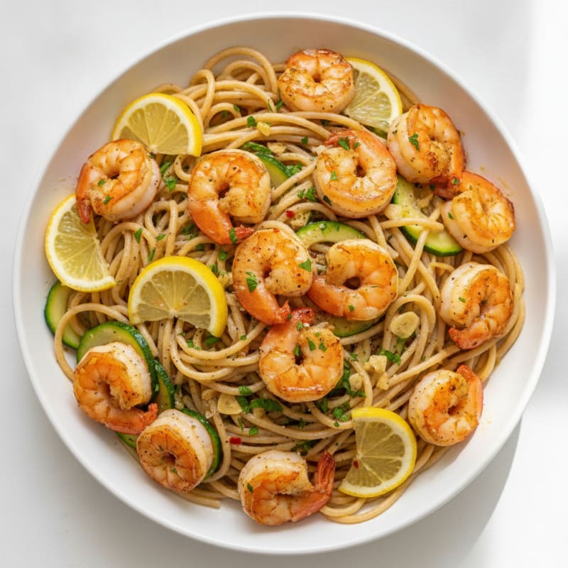 Lemon Garlic Shrimp Scampi