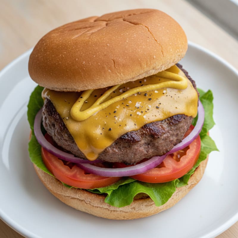 Classic Beef Burger with Cheddar