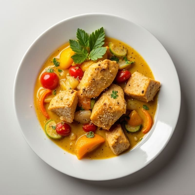 Creamy Coconut Chicken and Vegetable Curry