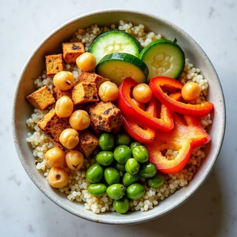 Hearty Roasted Chickpea and Vegetable Power Bowl