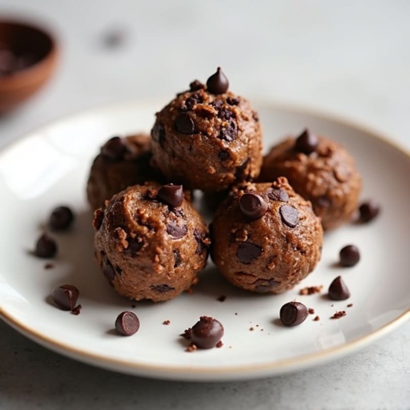 No-Bake Dark Chocolate Almond Energy Bites
