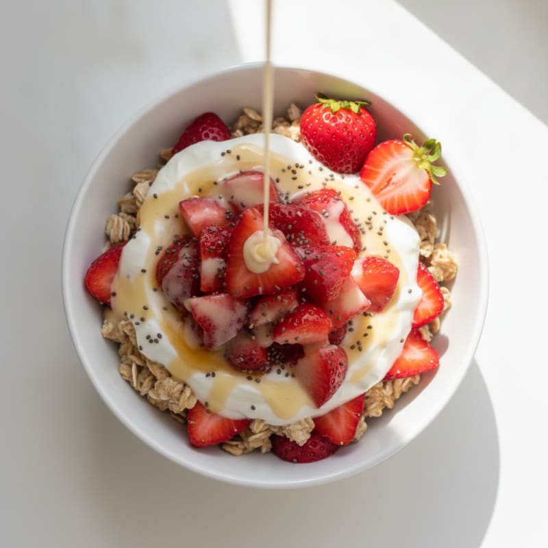 Strawberry Shortcake Overnight Oats