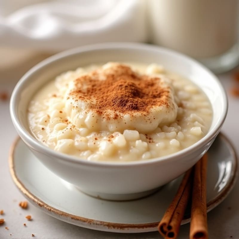 Silky Protein Rice Pudding with Cinnamon
