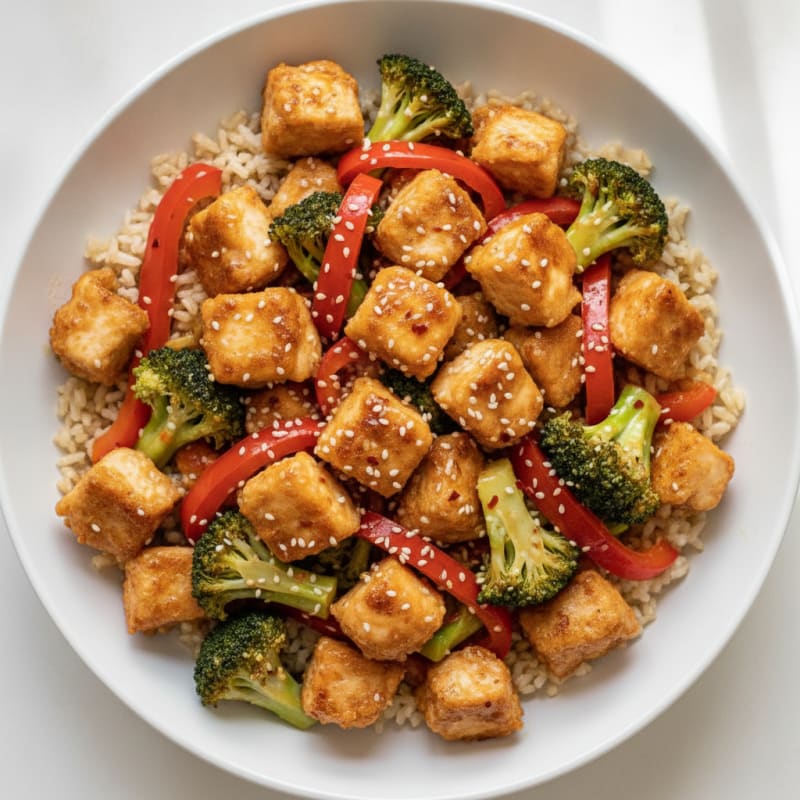 General Tso's Inspired Chicken Stir-Fry