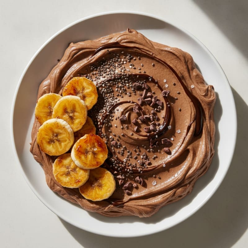 Chocolate Banana Cottage Cheese Smoothie