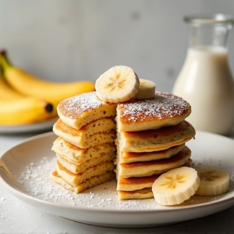 Fluffy Vanilla Protein Pancakes
